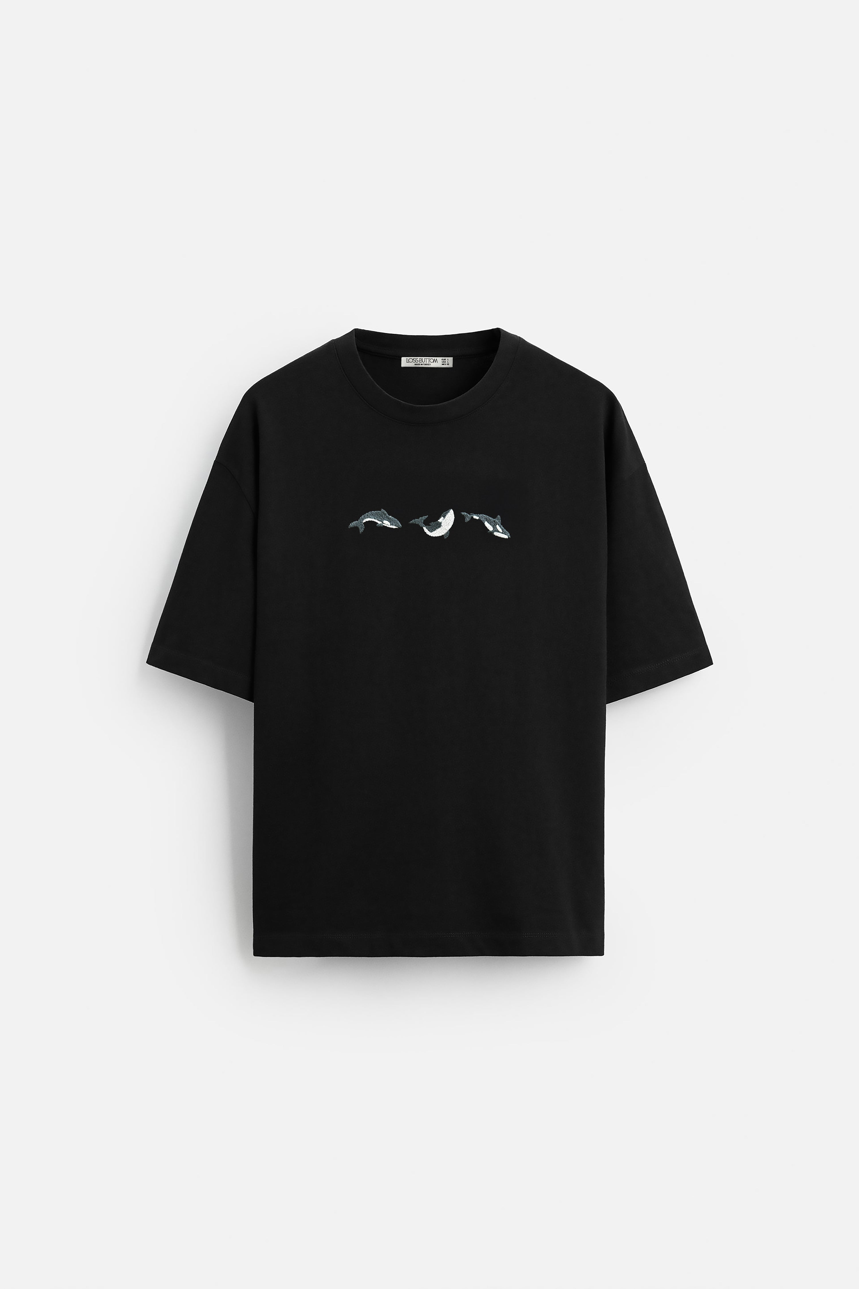 Oversize T-Shirt Orca Nakış - Loss Buttom
