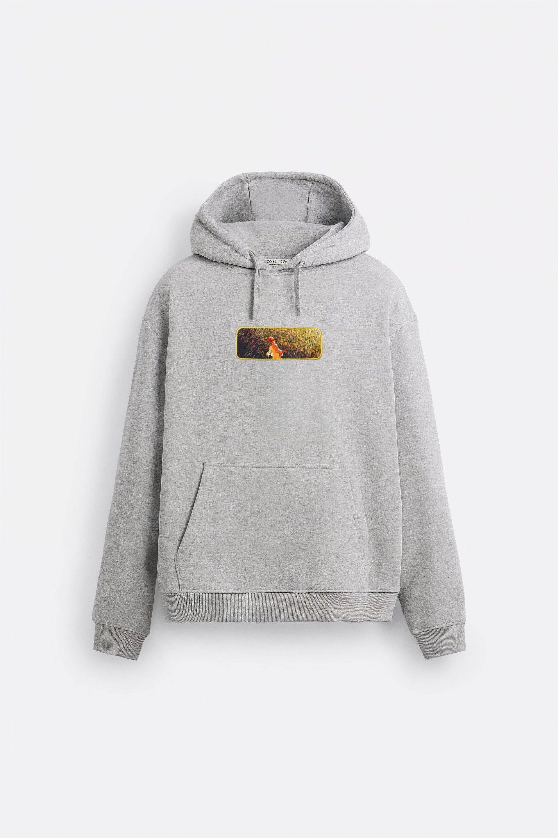 Oversize Hoodie Rain Man Kenar Buttom Nakış