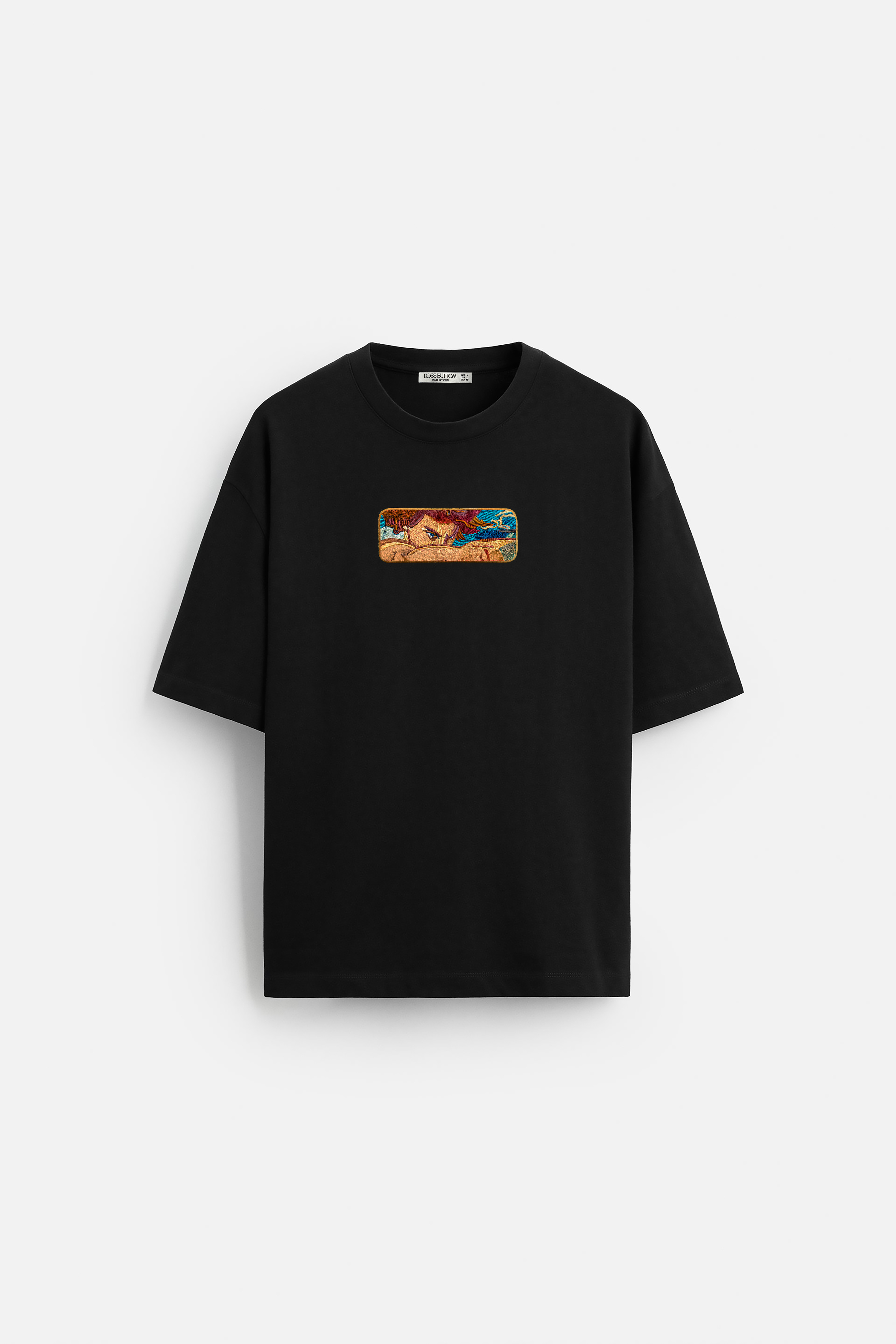 Oversize T-Shirt Fallen Angel Kenat Buttom Nakış - Loss Buttom