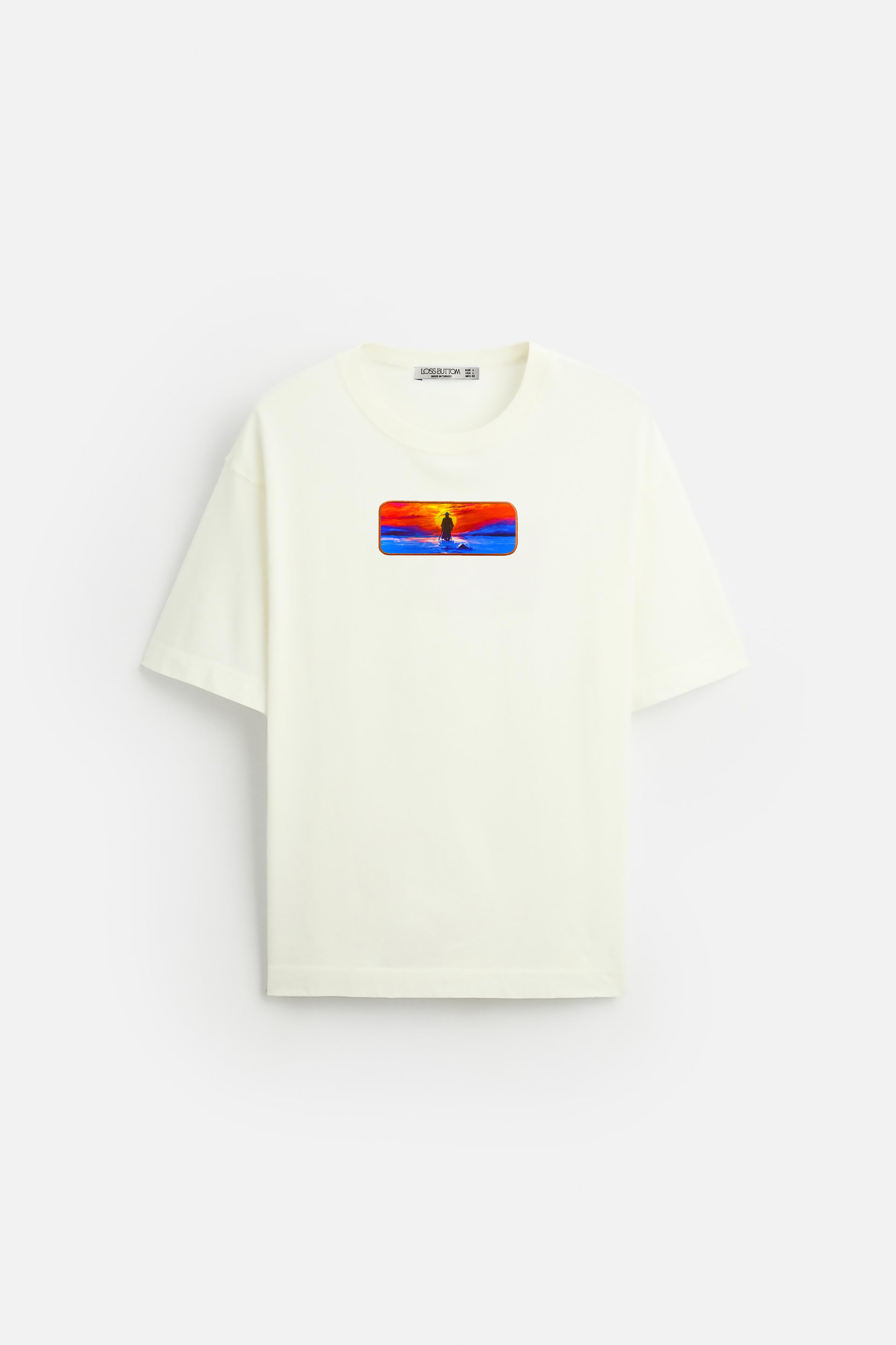 Oversize T-Shirt Shadow Samurai Kenar Buttom Nakış