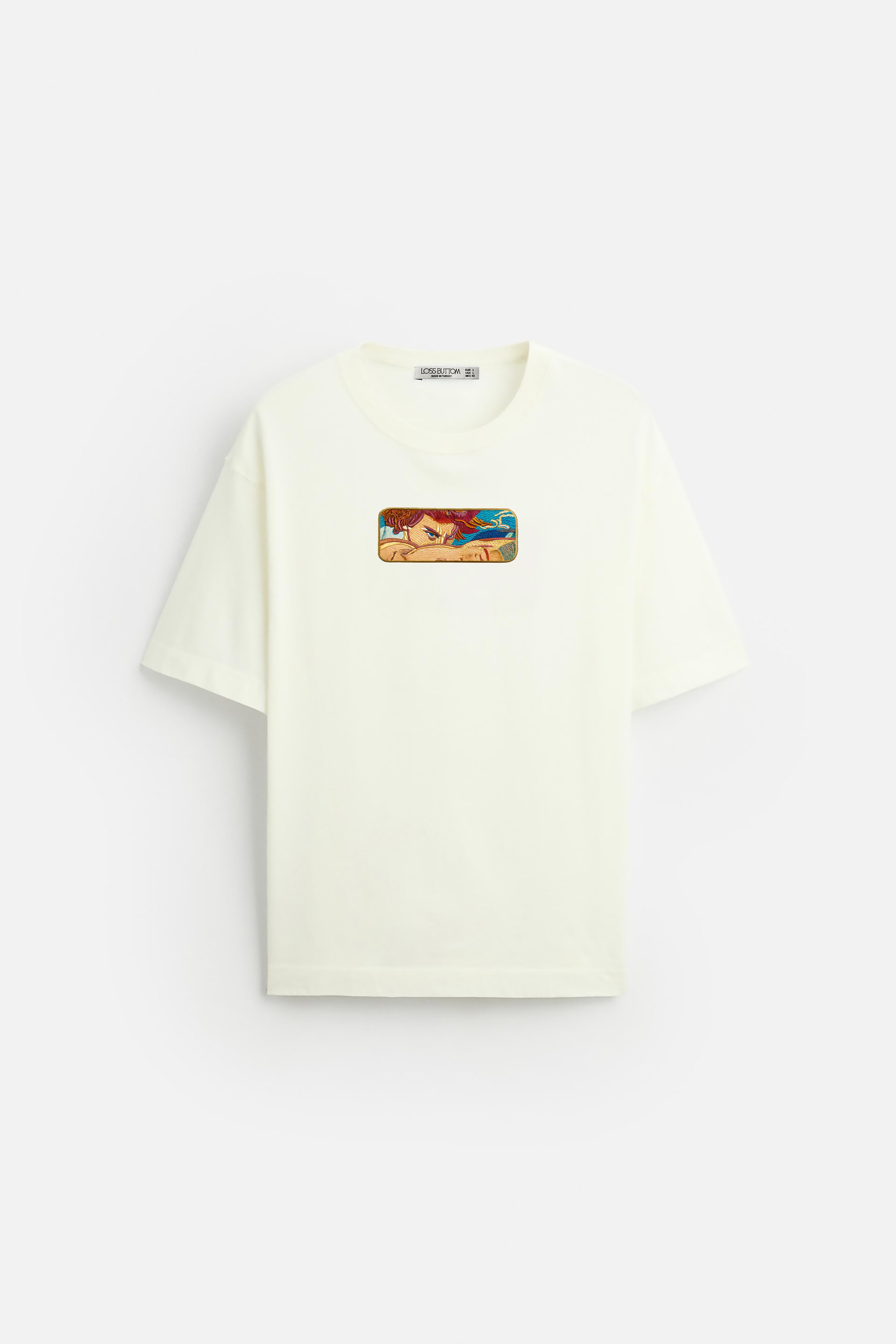 Oversize T-Shirt Fallen Angel Kenat Buttom Nakış - Loss Buttom