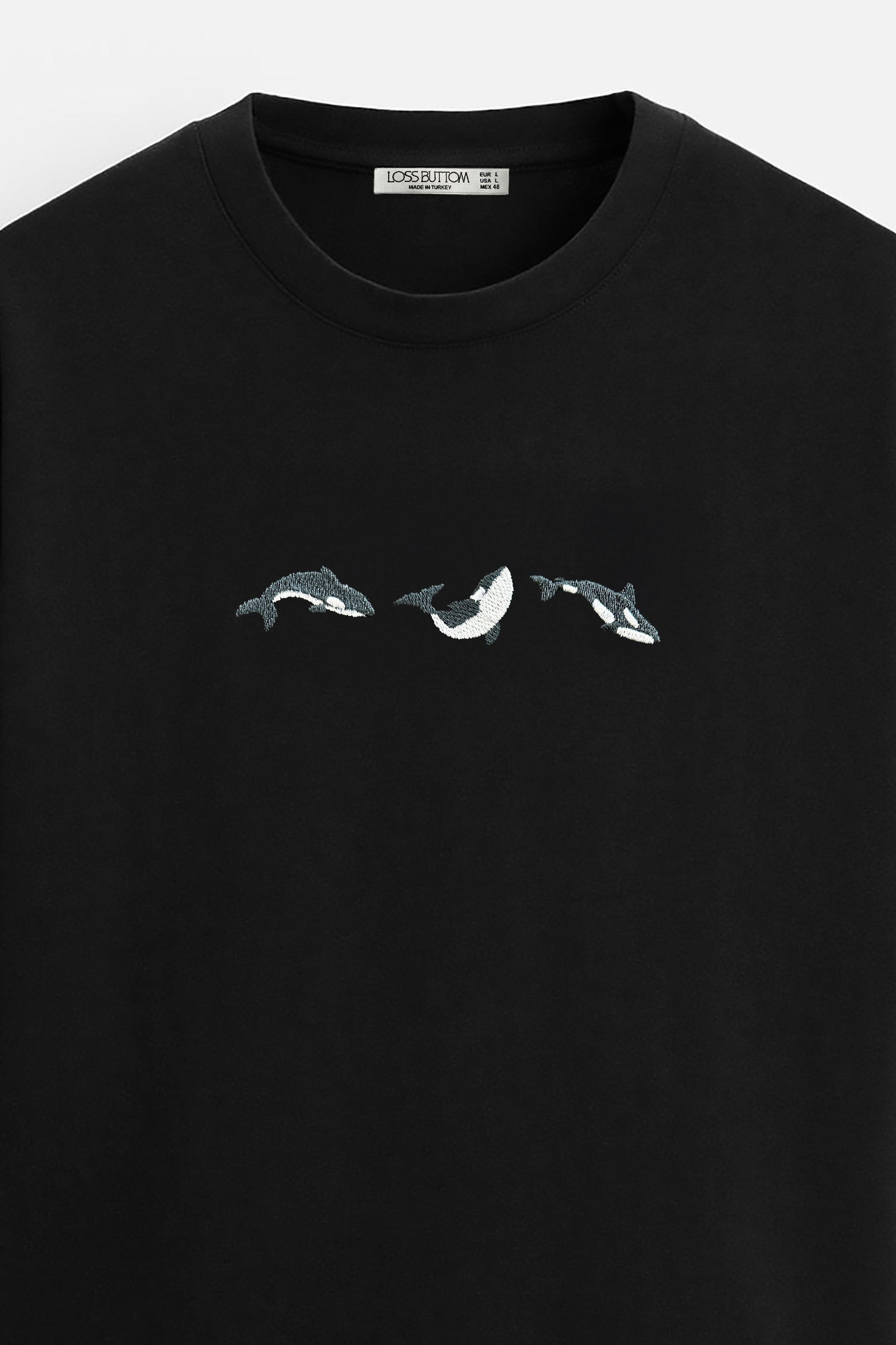 Oversize T-Shirt Orca Nakış - Loss Buttom