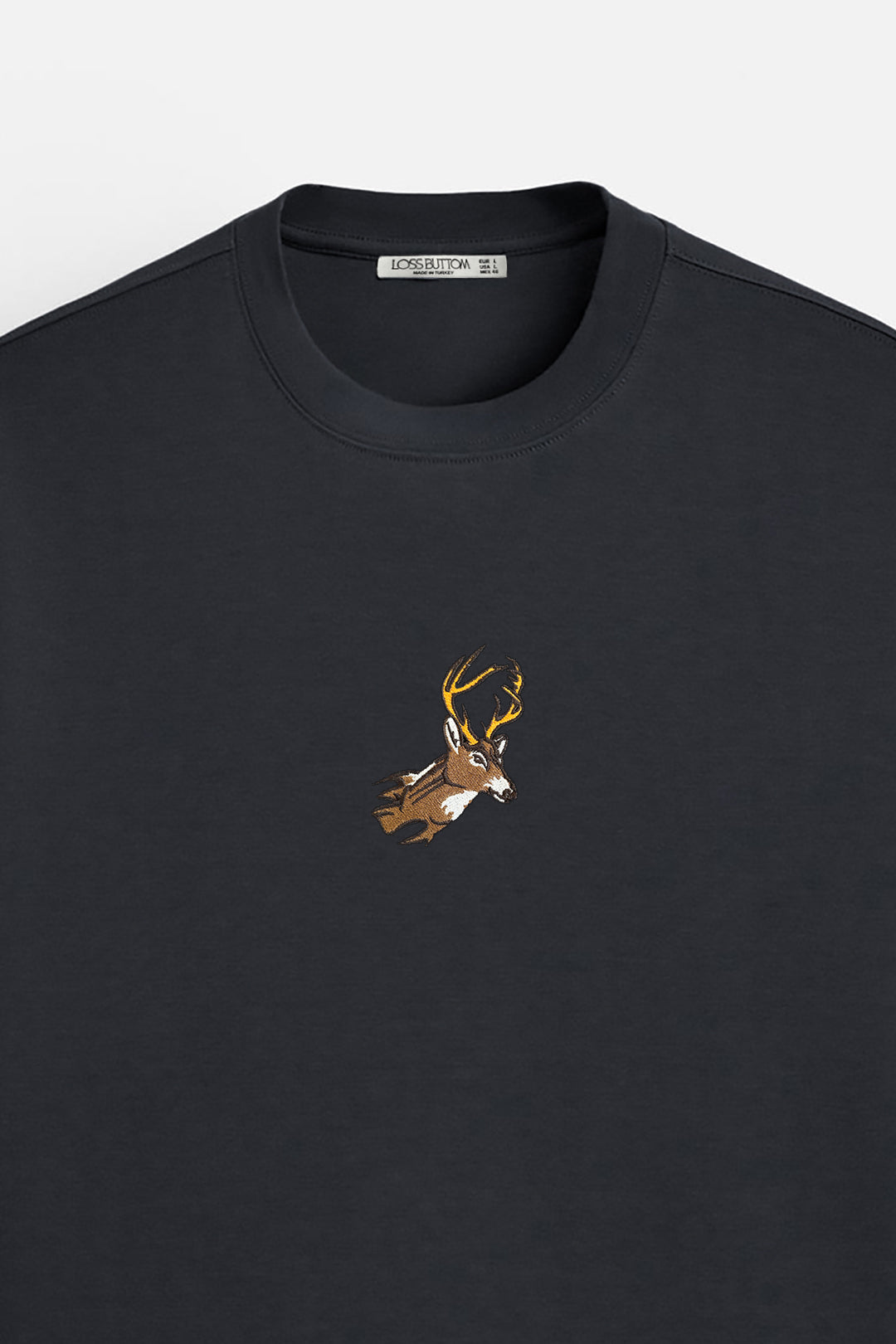 Oversize T-Shirt Deer Nakış