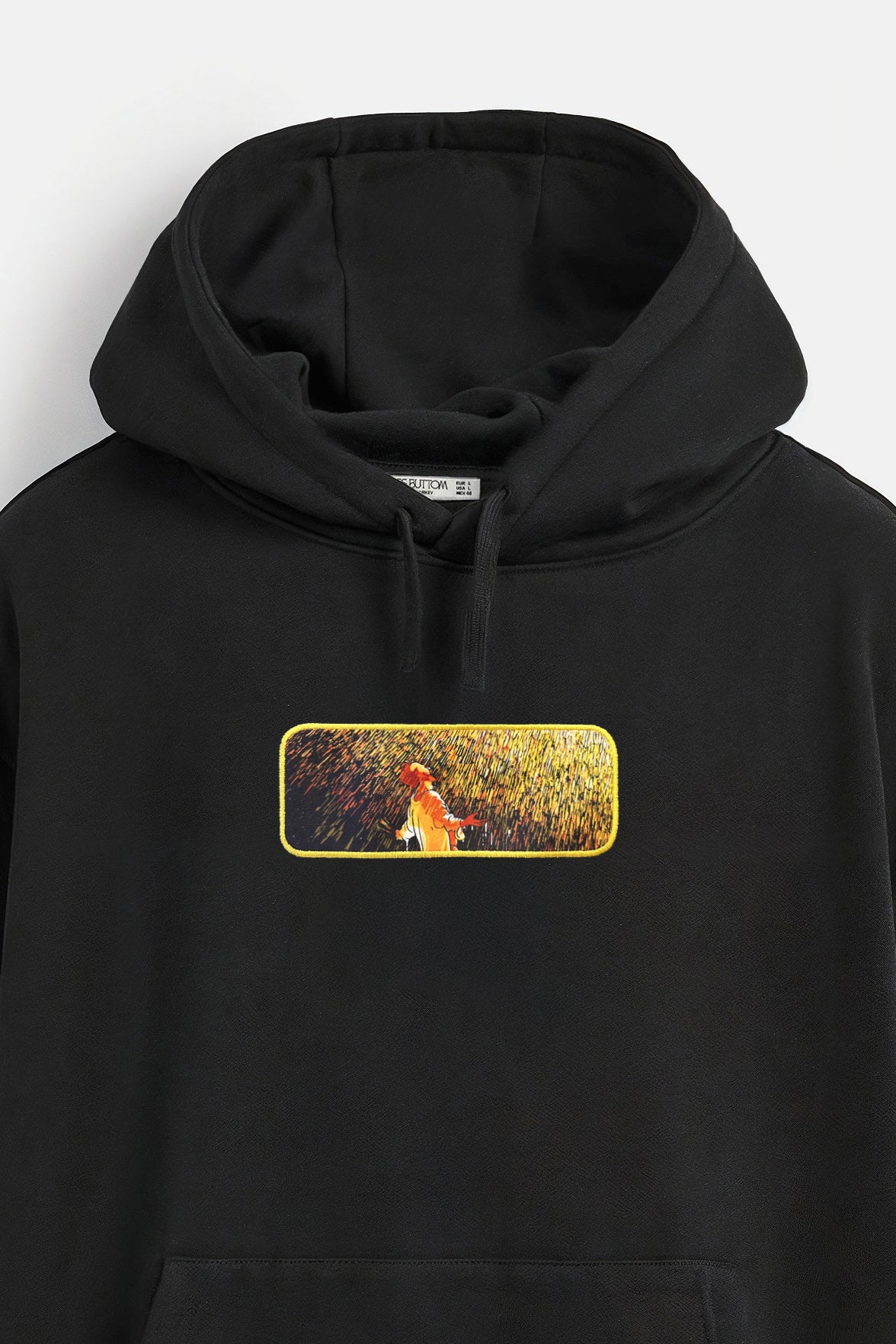 Oversize Hoodie Rain Man Kenar Buttom Nakış