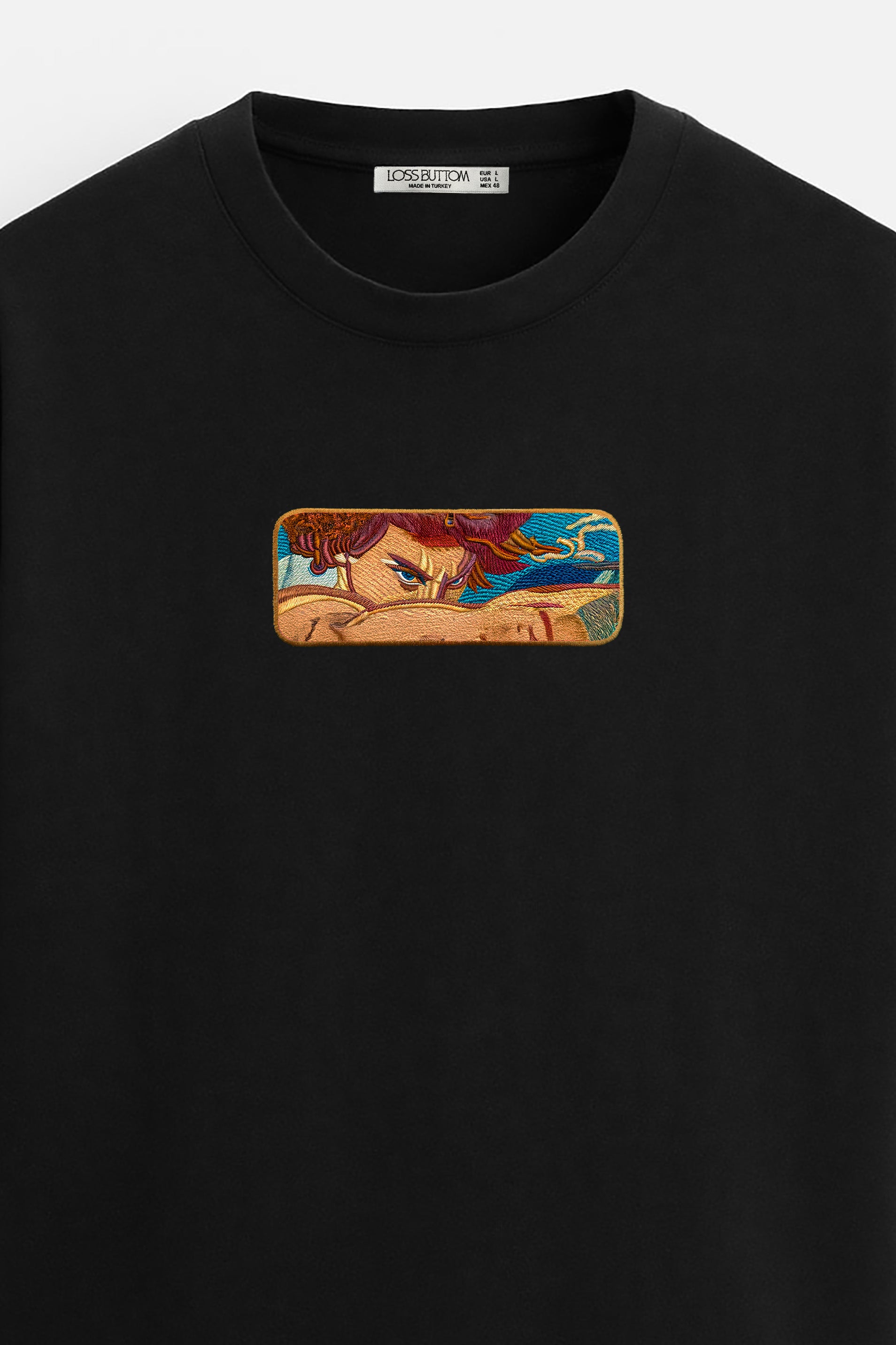 Oversize T-Shirt Fallen Angel Kenat Buttom Nakış - Loss Buttom
