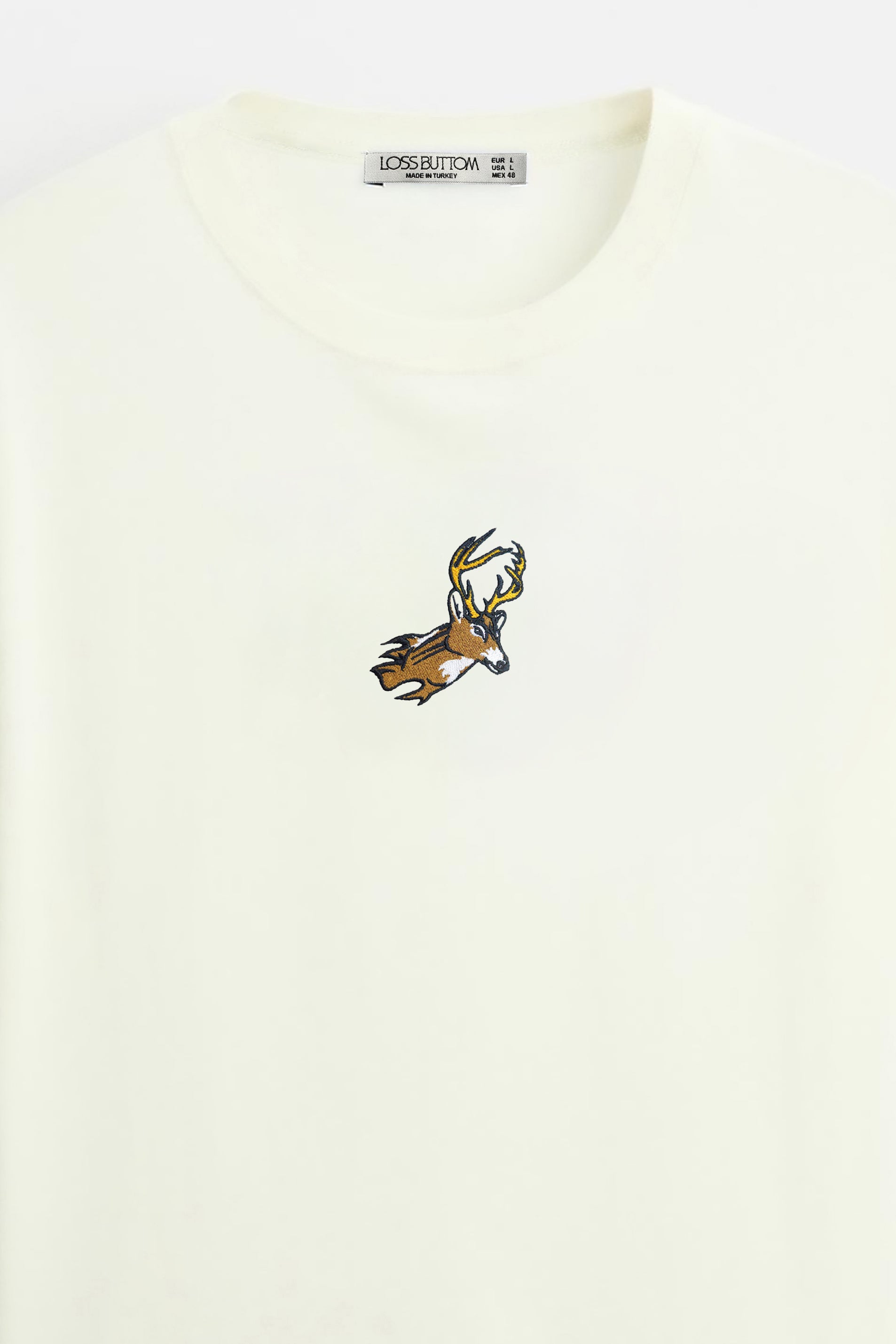 Oversize T-Shirt Deer Nakış
