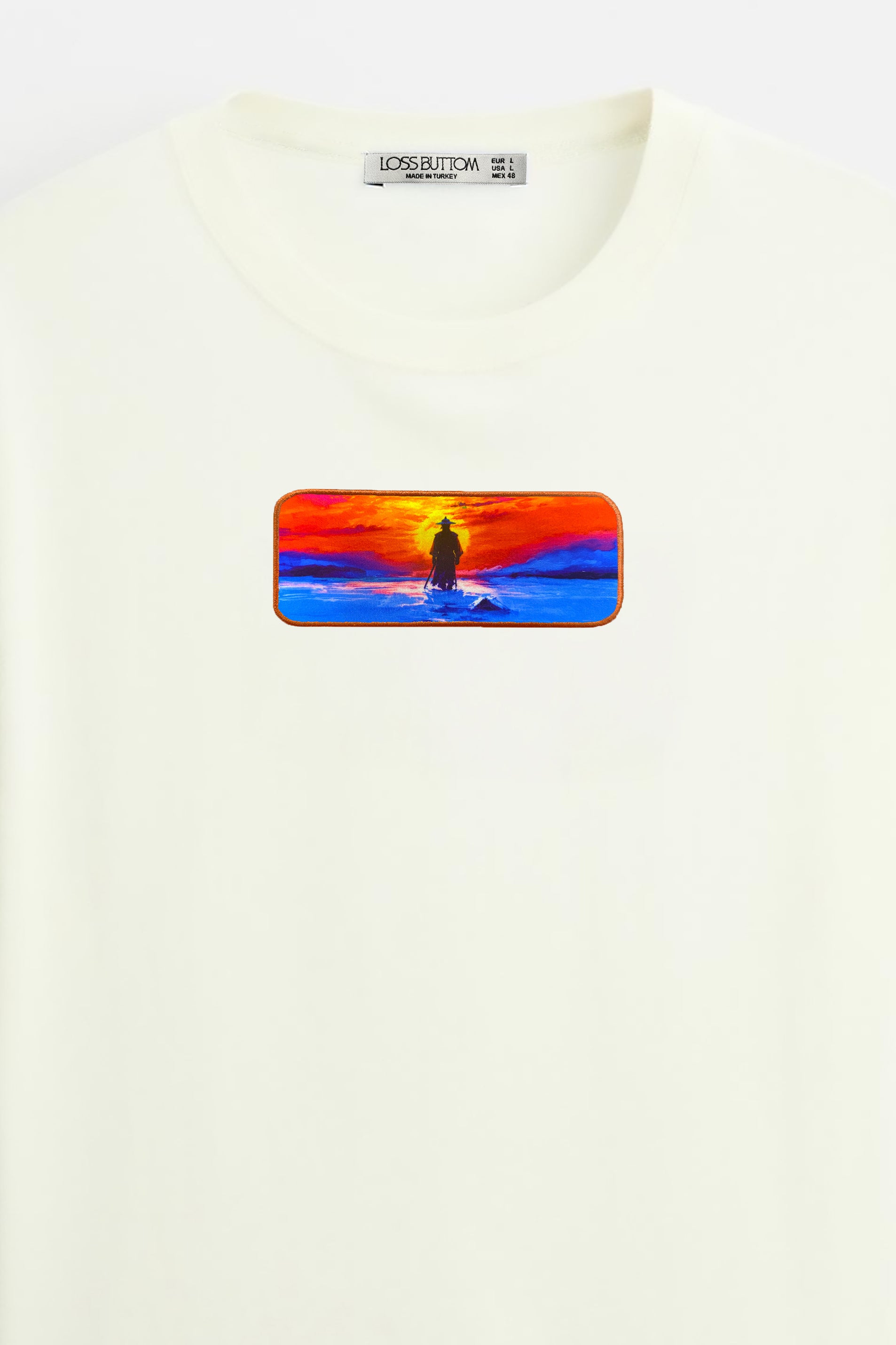 Oversize T-Shirt Shadow Samurai Kenar Buttom Nakış