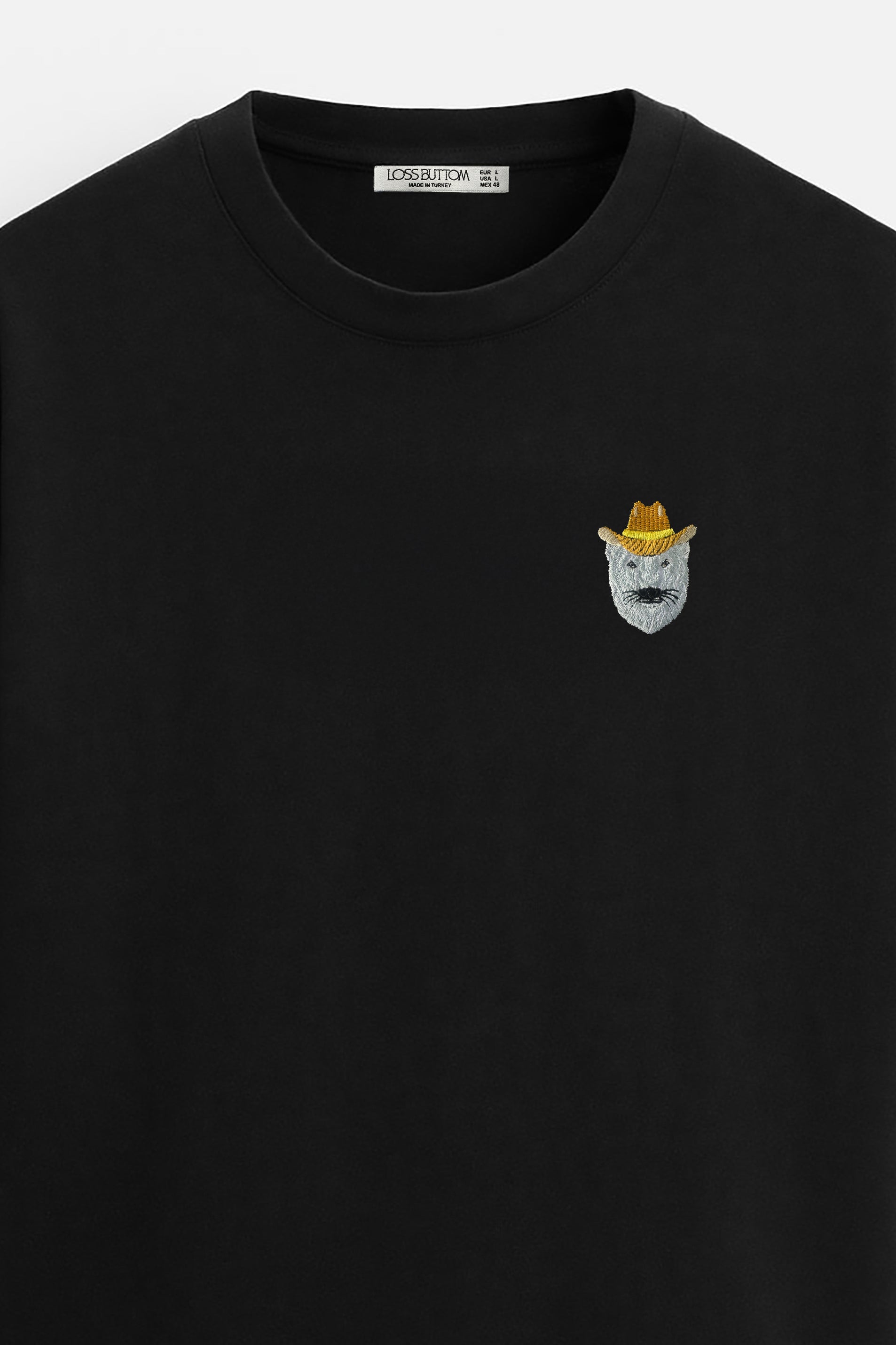 Oversize T-Shirt Cowboy Bear Nakış