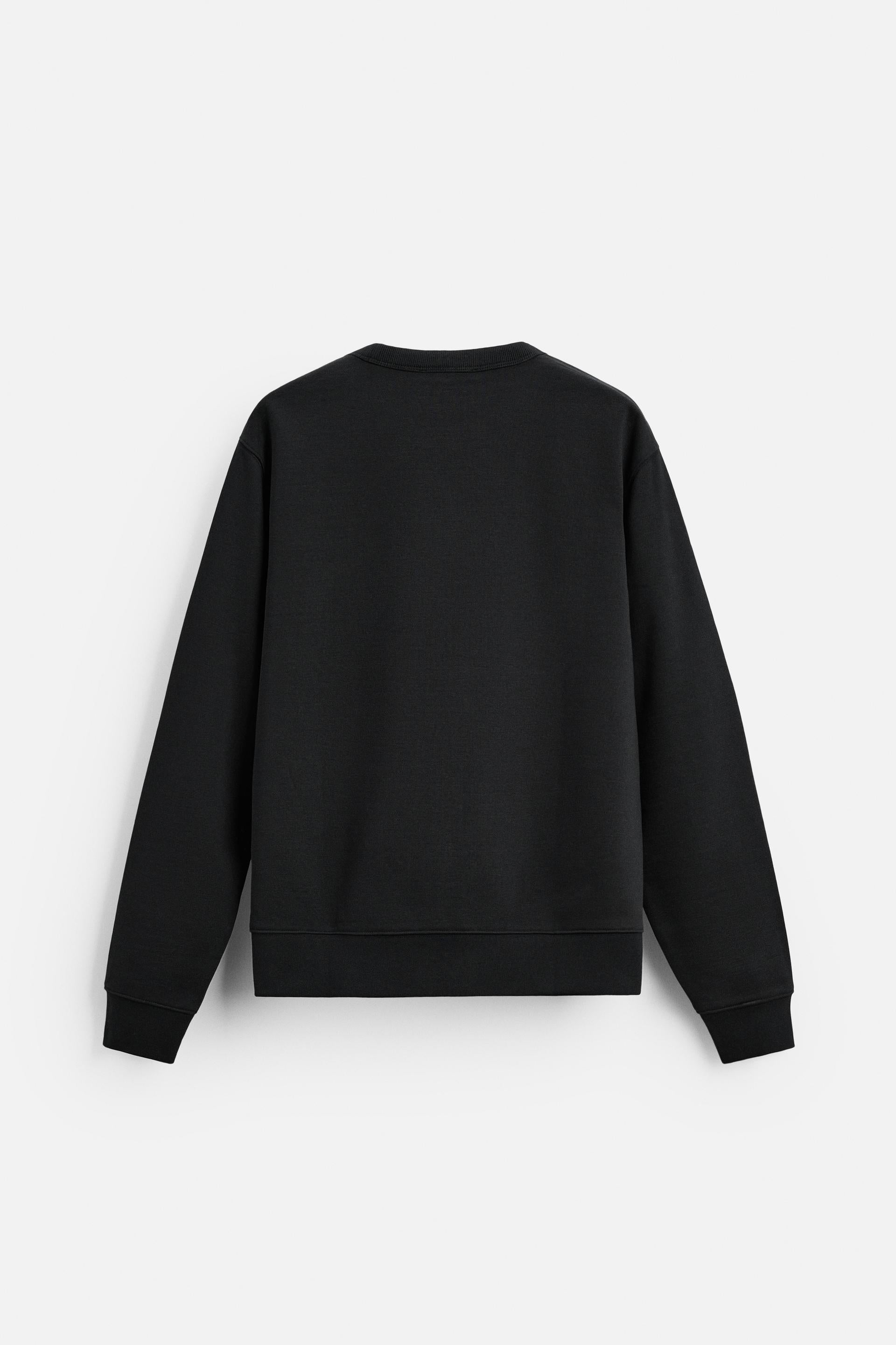 Basic Tek Renk Oversize Sweatshirt
