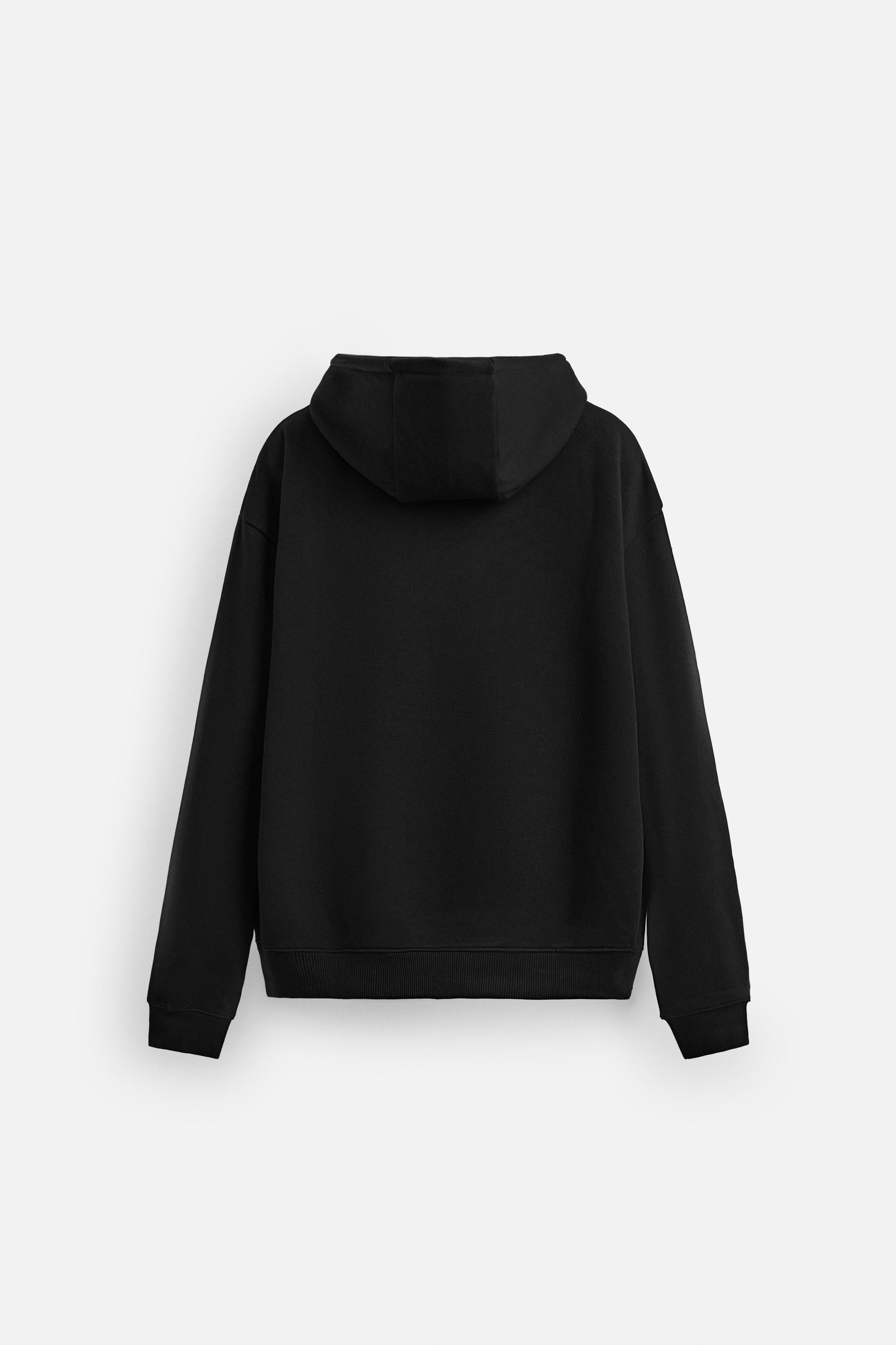 Oversize Hoodie Rain Man Kenar Buttom Nakış