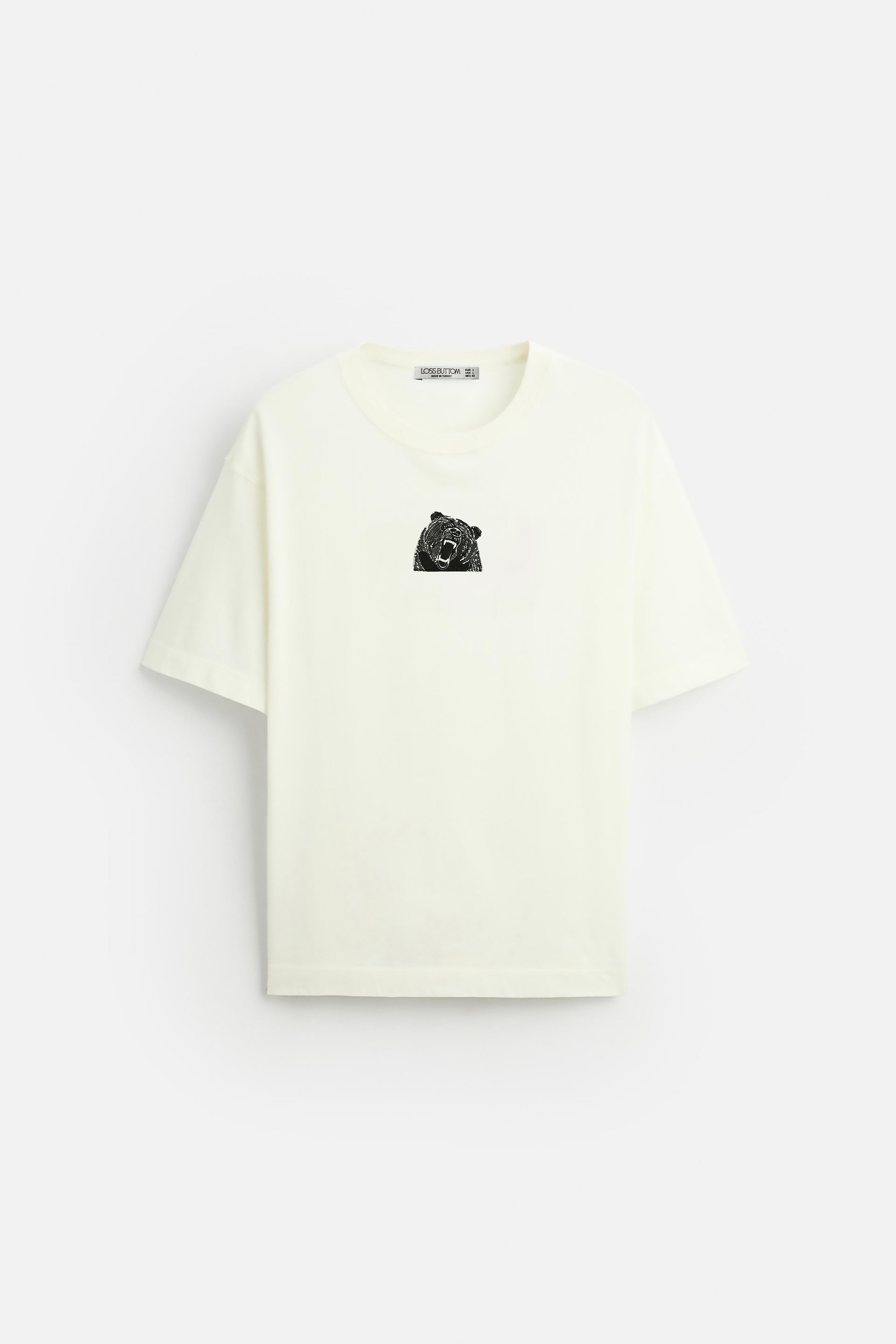 Oversize T-Shirt Alaska Bear Nakış