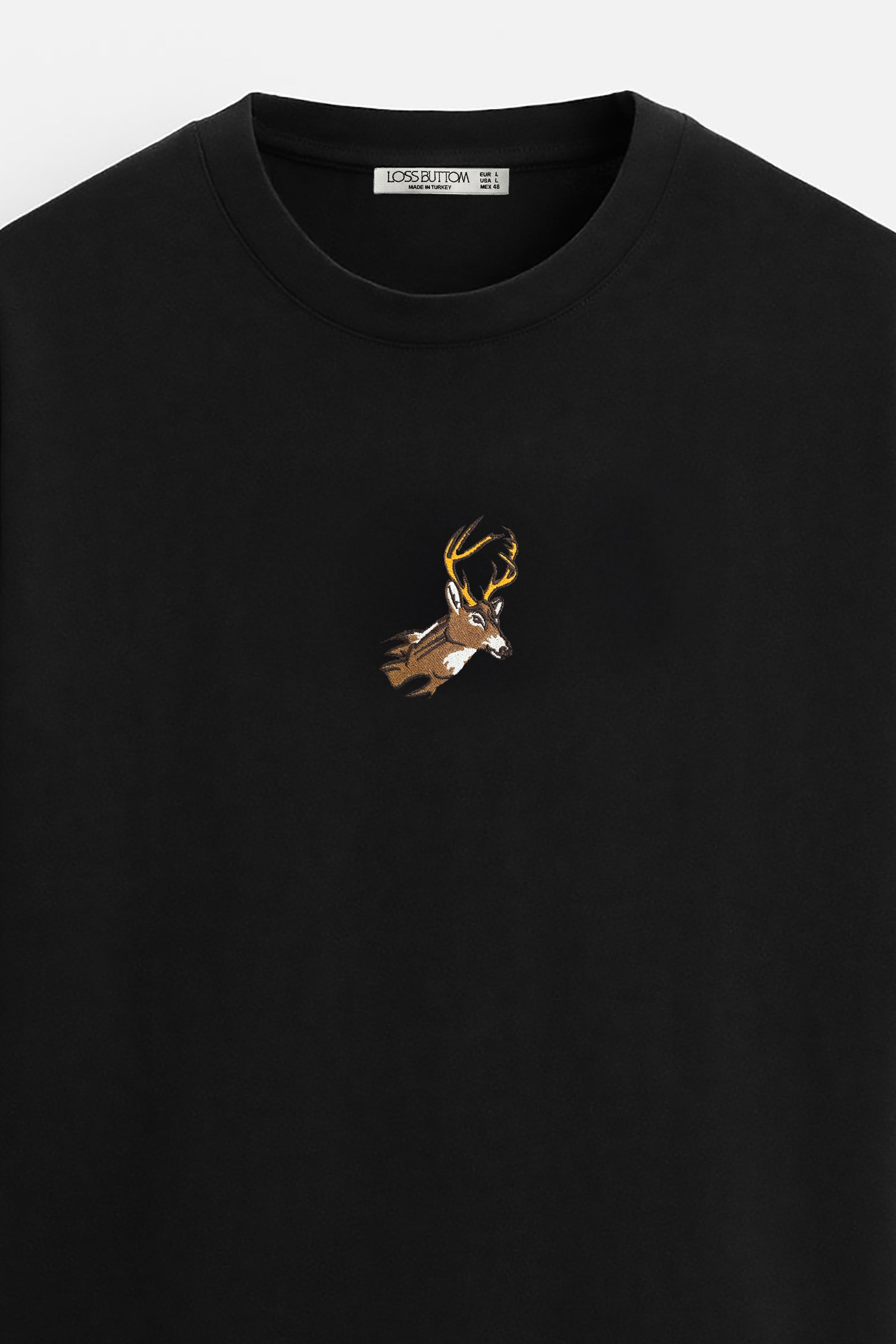 Oversize T-Shirt Deer Nakış