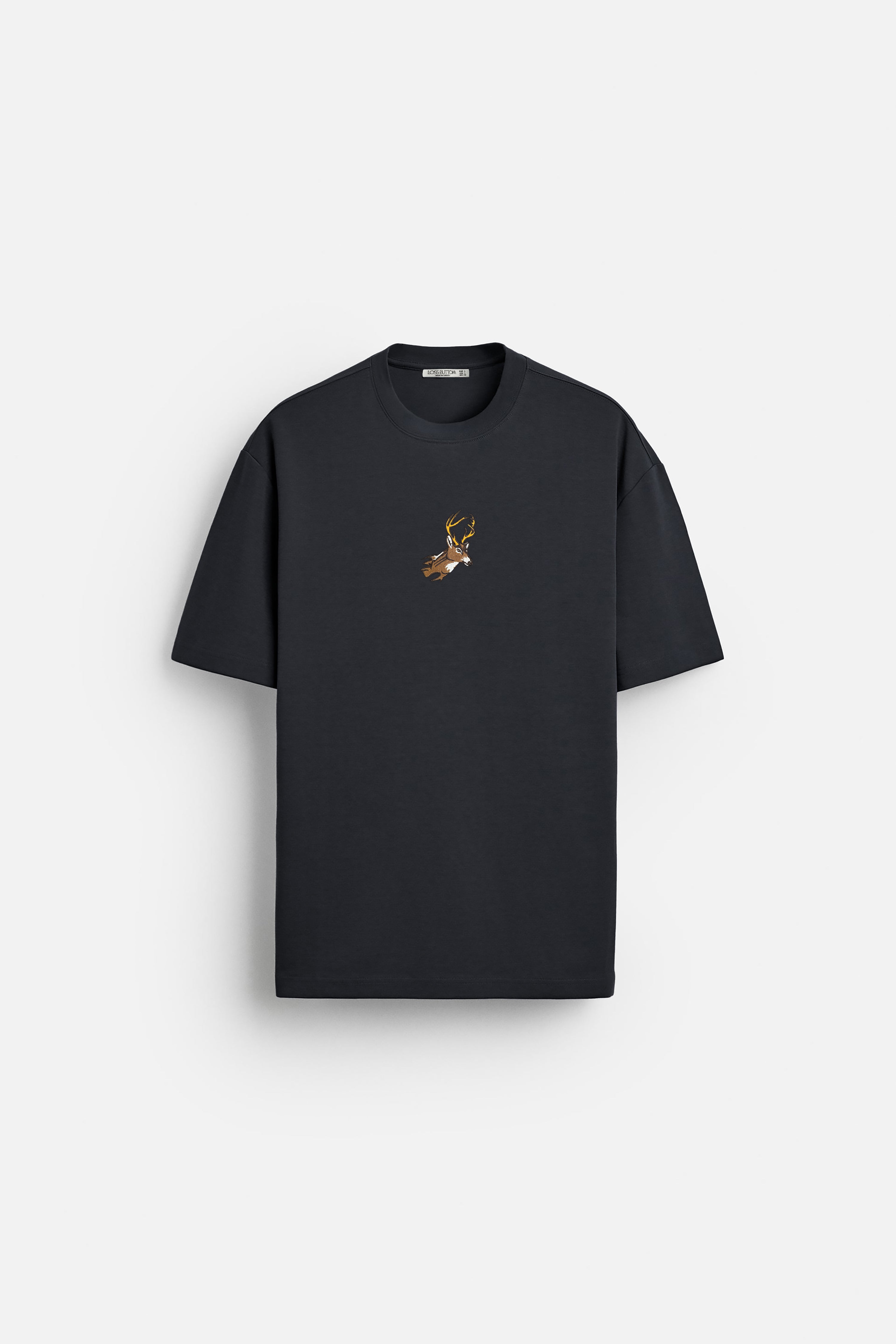 Oversize T-Shirt Deer Nakış