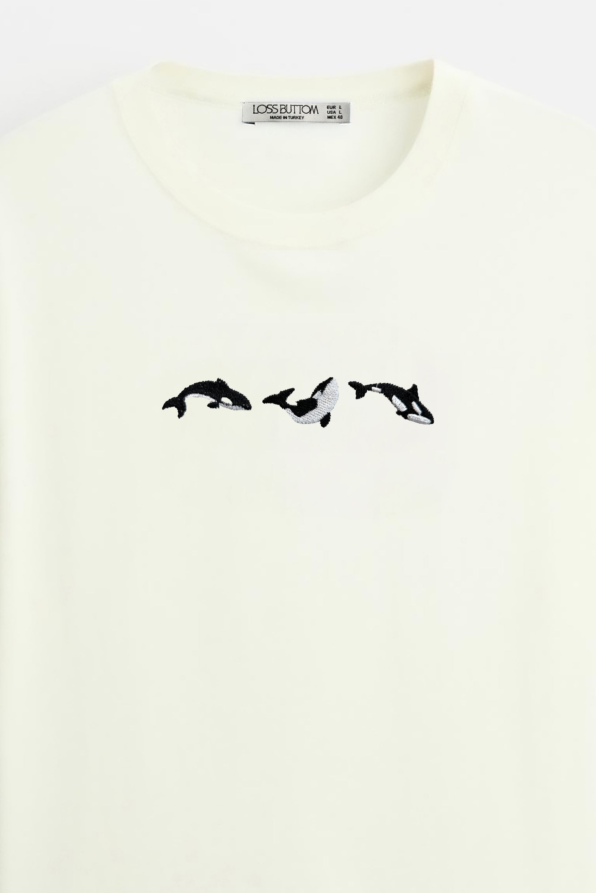 Oversize T-Shirt Orca Nakış - Loss Buttom