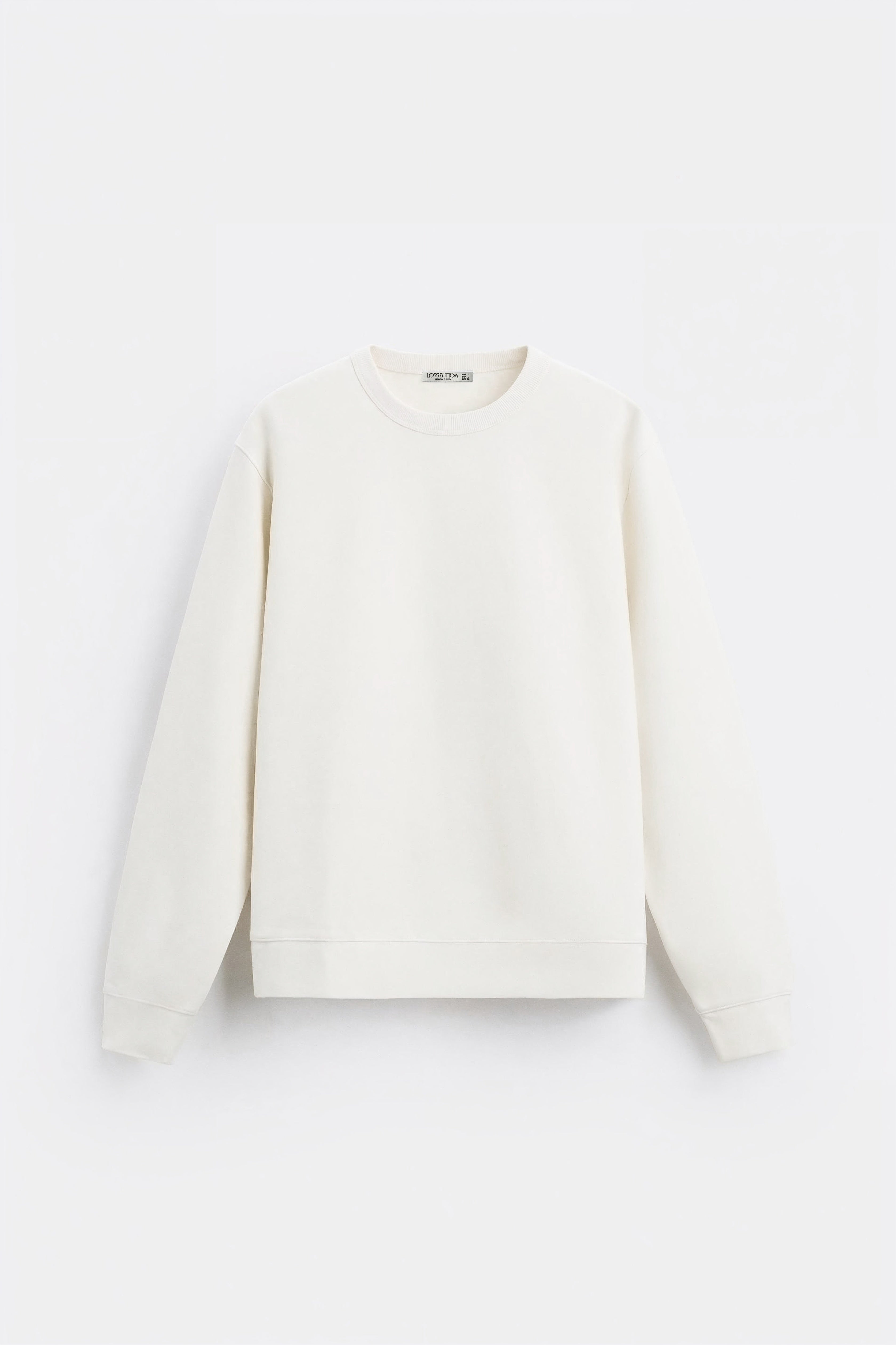 Basic Tek Renk Oversize Sweatshirt