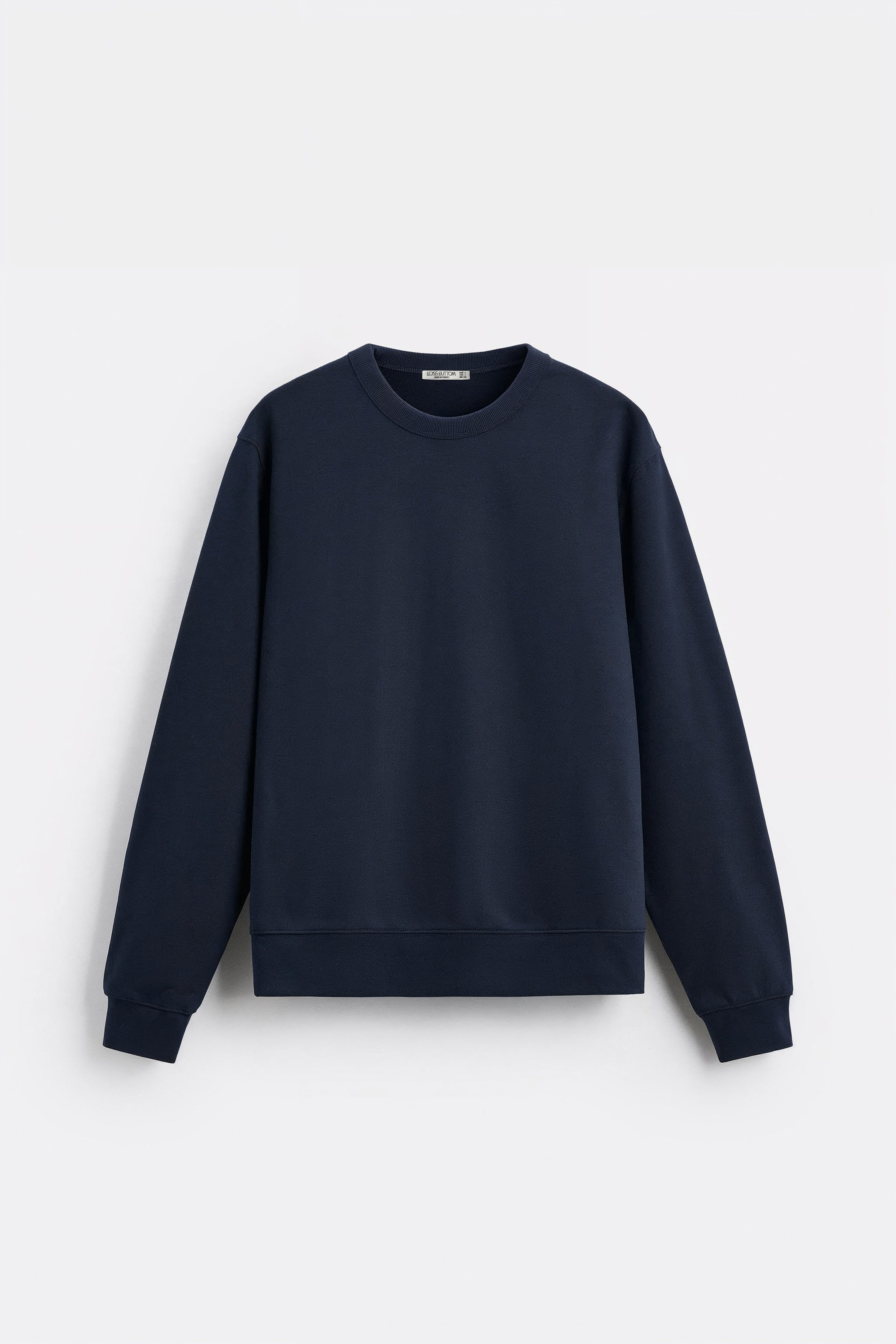 Basic Tek Renk Oversize Sweatshirt