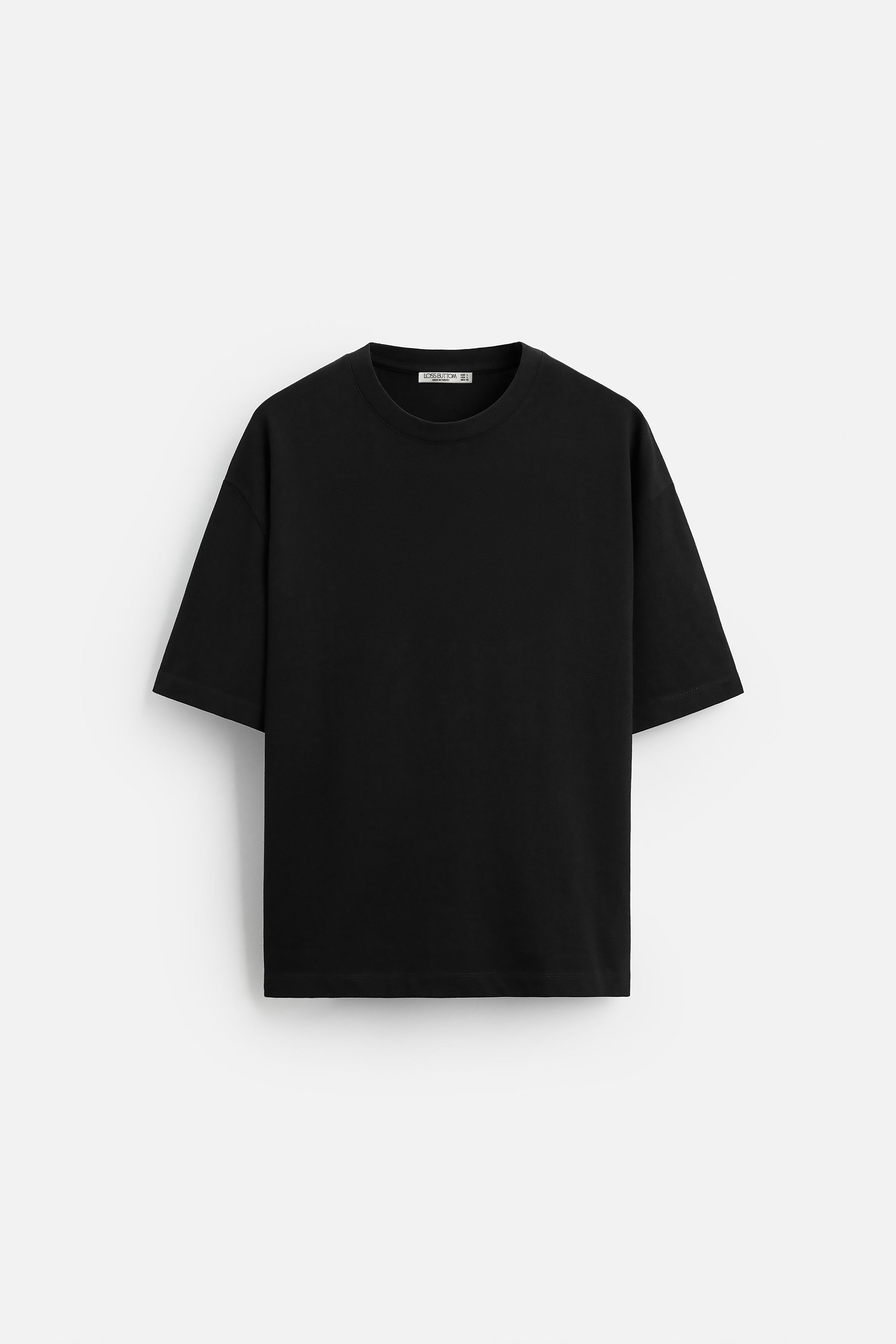 Oversize Basic Tek Renk T-Shirt